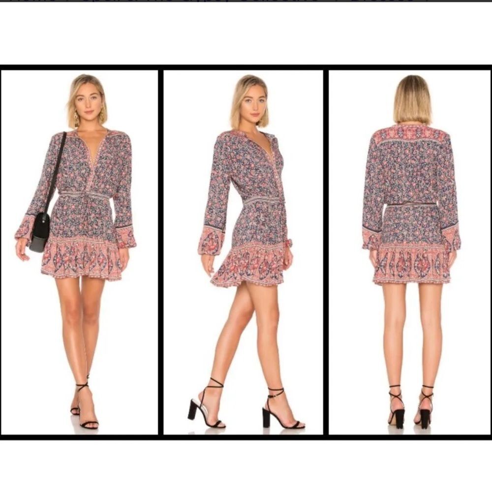 Spell & The Gypsy Collective Jasmine Playdress Boho chic Coachella Western Sz S